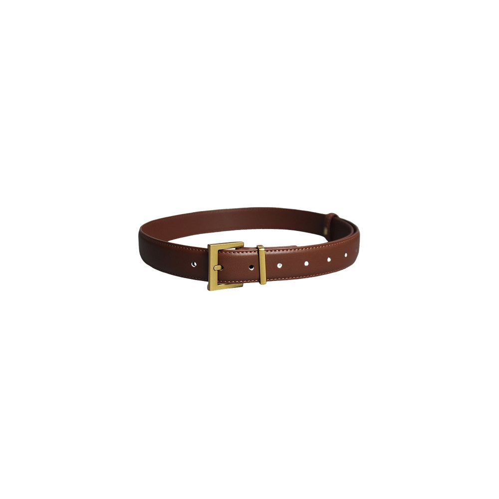 Women's Slim Leather Jeans Belt