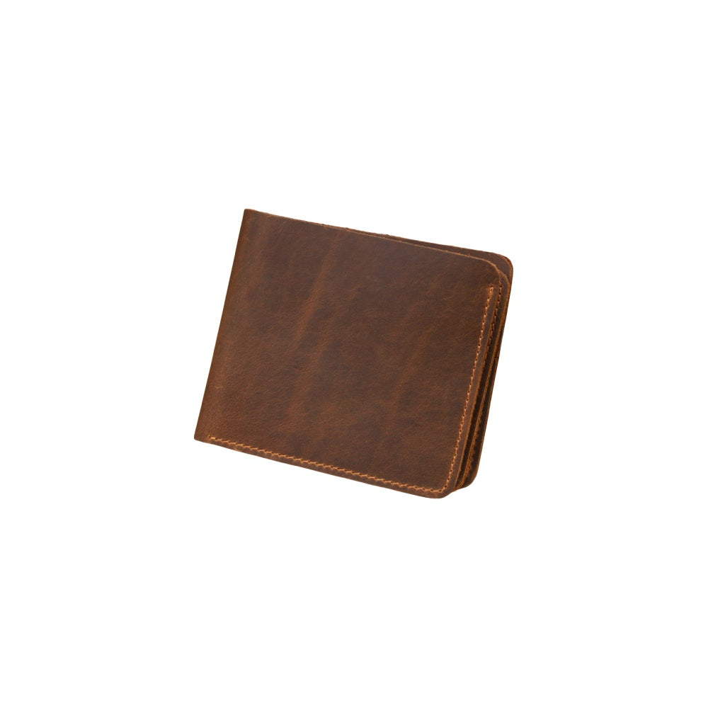 Crazy Horse Leather Trifold Wallet